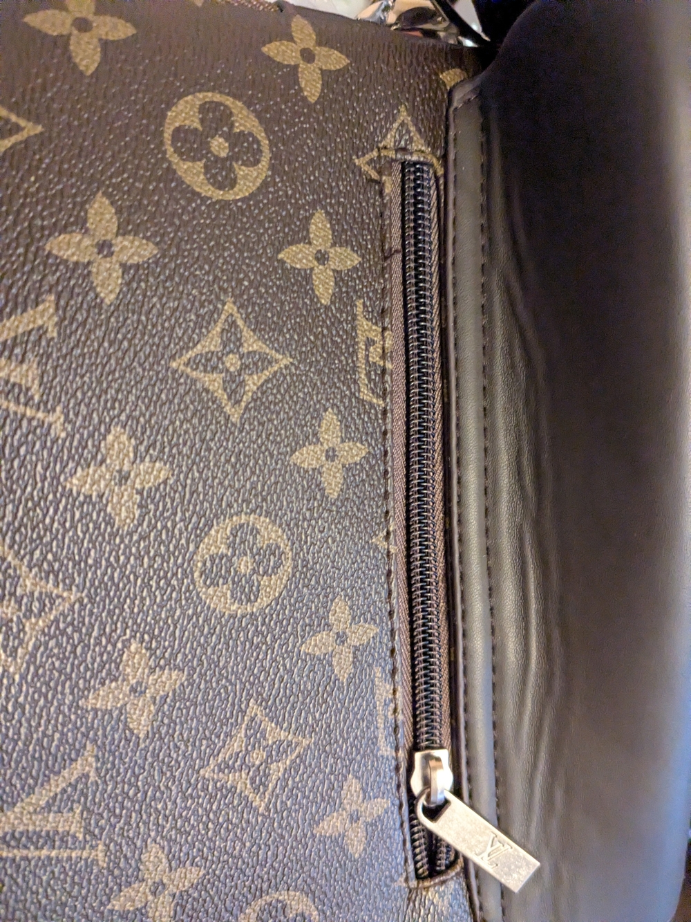 Louis Vuitton Men’s Monogram Crossbody Bag — Brown/Black - Picture 6 of 8